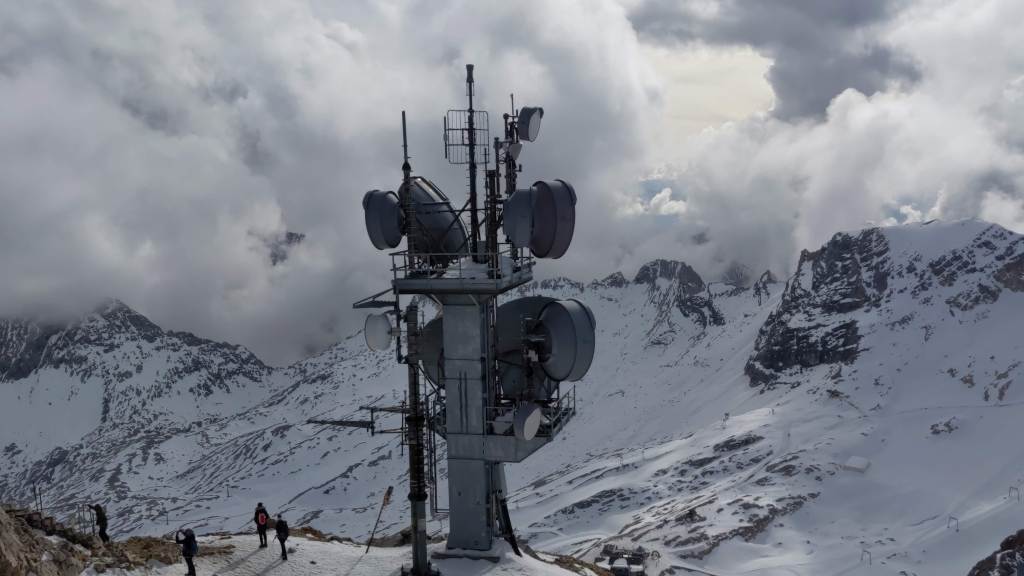 Riding the cable car to Zugspitze – above Germany and Austria